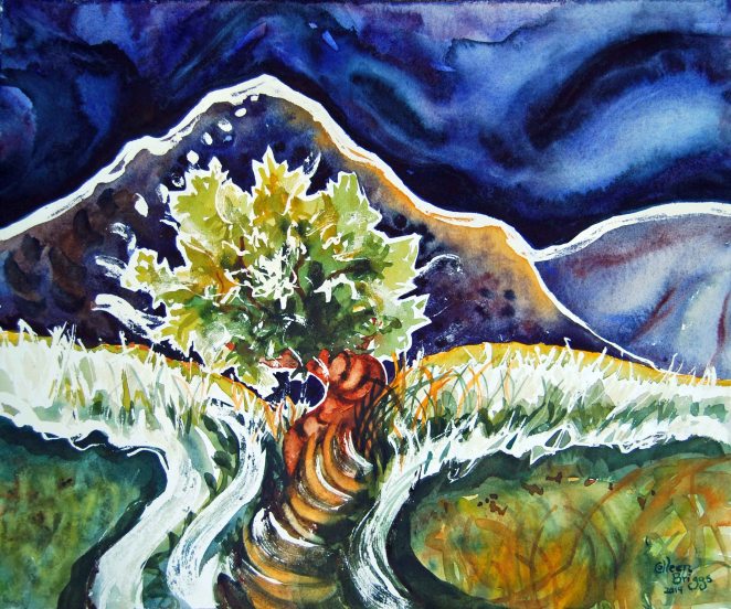 Summer Day; 2014; 18" x 15"; watercolor.