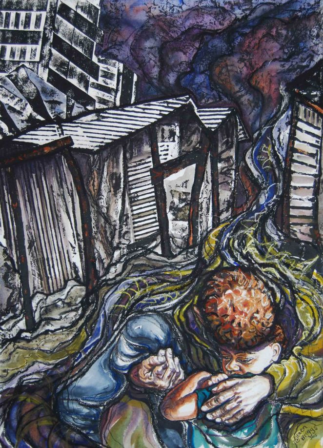 Rescue (re-do of a previous piece); 2015; 20